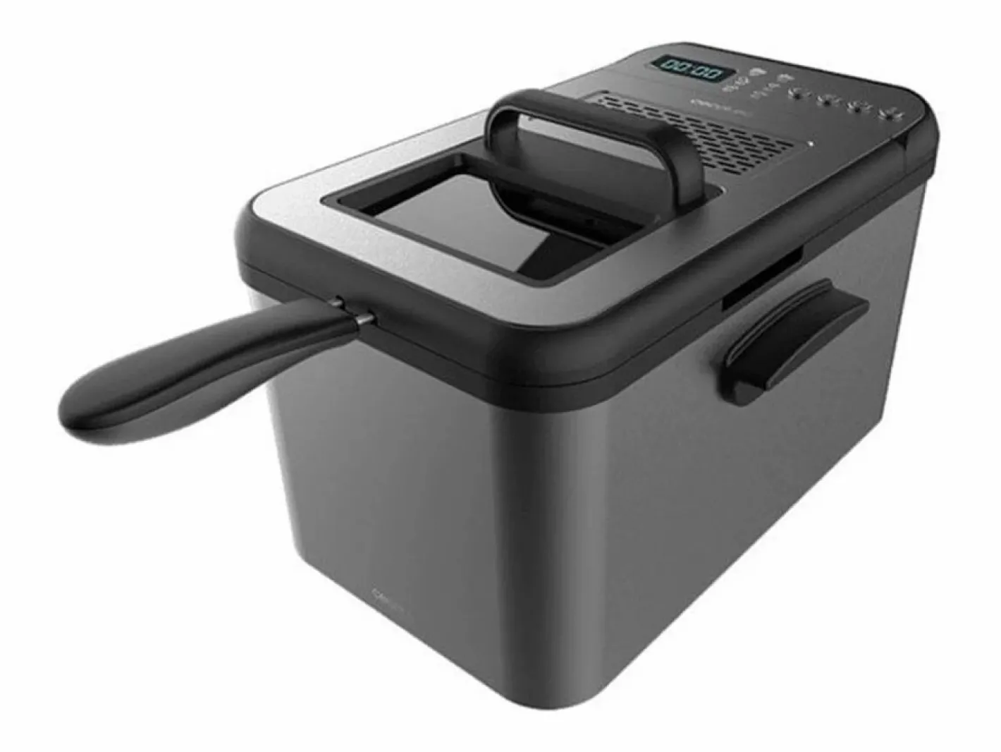 Freidora Cecotec Cleanfry Luxury 4000 Dark 3270W 4,2L inox Gris Outlet