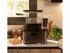 Freidora Cecotec Cleanfry Luxury 4000 Dark 3270W 4,2L inox Gris Outlet