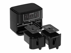 Freidora de Aire Sin Aceite 9L Doble Cubetas 2400W Continental Edison Negro Online