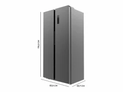 Frigorífico americano Cecotec Bolero CoolMarket SBS 430 E Total No Frost 430L E oscuro 176,3 cm^