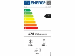 Frigorífico combinado KGN497ICT No Frost 440L Inox - VitaFresh XXL, NoFrost, MultiAirflow, PerfectFit^BOSCH