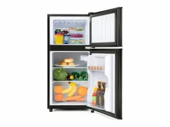 Hauss Spole Frigorífico de 60L con congelador de 22L y 2 puertas, LED - Negro Best
