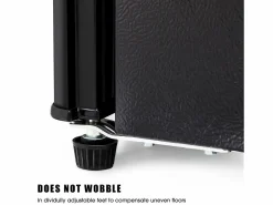 Hauss Spole Frigorífico de 60L con congelador de 22L y 2 puertas, LED - Negro Best