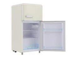 Hauss Spole Electrodomésticos De Frío|Frigorífico estilo retro de 72L con 2 puertas e iluminación LED - Congelador de 21L -