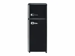Hauss Spole Frigorífico retro de 92L con 2 puertas e iluminación LED - -27°C a 13°C - Negro New
