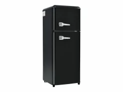 Hauss Spole Frigorífico retro de 92L con 2 puertas e iluminación LED - -27°C a 13°C - Negro New