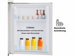 Electrodomésticos De Frío|Frigorífico retro, frigorífico de doble puerta superior e inferior, volumen total de 72 litros, con volumen de congelador de 21 litros, 120 kWh/año, luz LED