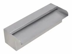 Fuente cascada rectangular piscina acero inoxidable 30 cm ES356787^