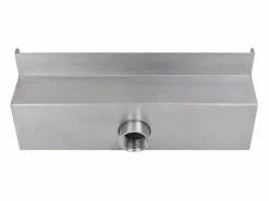Fuente cascada rectangular piscina acero inoxidable 30 cm ES356787^