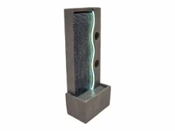 Monstershop Fuente de Agua de Jardín "Harmony Falls" con luz LED y cable de 7m Gris Clearance