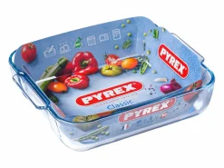Pyrex Material Y Utensilios De Cocina|Fuente de horno Classic cuadrada con asas vidrio 6x25x22 cm