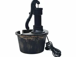 Fuente Agua|Fuente de jardín con forma de barril y con bomba ES341564
