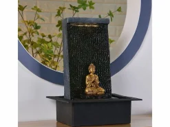 Sunchine Fuente de resina de Buda Zenitude Negro Discount