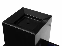 MYLIA Fuente exterior de acero inoxidable con LED - Alt. 65 cm - Plateado - CARDINA Negro Hot
