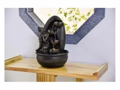 Zen Light Fuente LED de interior del Buda de Krishna Negro Hot