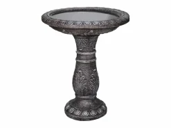 Fuente para pájaros moderna, de hormigón reforzado con fibra, color , con lavabo (51x51x62cm) Gris Discount