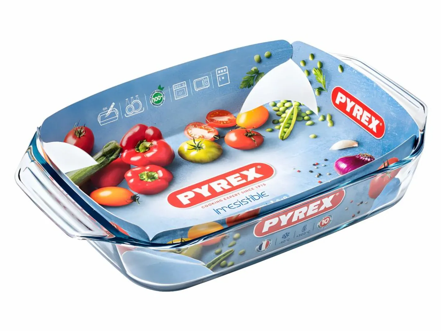 Pyrex Material Y Utensilios De Cocina|Fuente rectangular Let's Share vidrio 39x24,5x6,9 cm