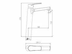 Full mezclador alto lavabo^Essebagno Outlet