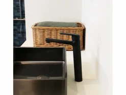 Essebagno Full mezclador alto lavabo mate Negro Sale