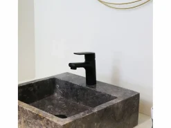 Essebagno Full mezclador bajo lavabo mate Negro Best