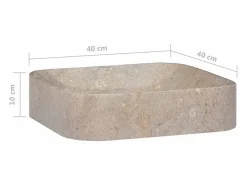 Fullerton Lavabo mármol 40x40x10 cm^Garden Furniture