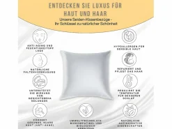 Inphysio Funda de Almohada en Pura Seda de Morera 65x65 Blanco Sale