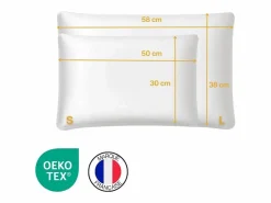 Funda de Almohada en Satén para Almohada EXTRA Plana L - 58x38x7 -^Inphysio Outlet