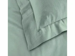 Promo Linge Funda de Almohada "Lina" 63x63cm de Algodón Salvia Verde Sale