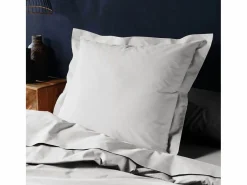 Funda De Almohada|Funda de Almohada "Lina" 63x63cm Blanca de Algodón Certificado Oeko-Tex