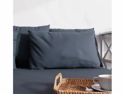 Soleil d'ocre Funda de almohada lisa 50x70 cm ZZZ denim Azul Clearance