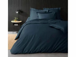 Promo Linge Funda de Almohada "Percaline" 85x185cm Noche de Algodón Percal Certificado Oeko-Tex Azul Online