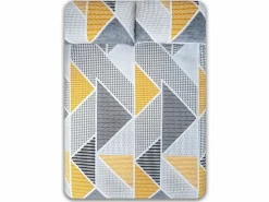Cotton Artean Funda Nordica Reversible GEKA algodón poliéster 180 X 220 Cama de 105 Gris Clearance