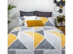 Cotton Artean Funda Nordica Reversible GEKA algodón poliéster 150 X 220 Cama de 90 Gris Clearance