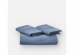 Morfeo Descanso Funda nórdica marino 180x190/200 - 100% algodón orgánico premium Azul Discount