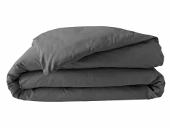 Promo Linge Funda Nórdica Percal 240x260cm Acero 78 hilos - Confortable y Certificada Oeko-Tex Gris New