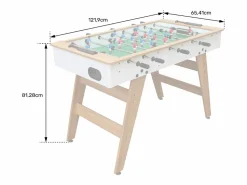Happy Garden Futbolin 120cm blanco y madera - Marru00f3n Best