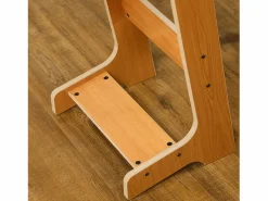 Homcom Futbolín|Futbolín de mesa madera natural 69x37x70 cm