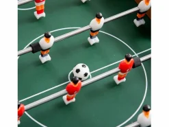Homcom Futbolín|Futbolín de mesa madera natural 69x37x70 cm