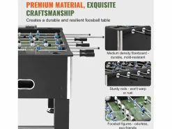 Futbolín|Futbolín Mesa de Juego de Futbolín SucceBuy Mesa de Futbolín de 139.7 cm, Juego de Fútbol Estándar para Uso Doméstico