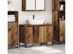vidaxl Conjunto De Baño|Gabinete de Lavabo Otro con puerta Madera Vieja 91 x 35 x 60 cm