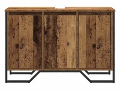 vidaxl Conjunto De Baño|Gabinete de Lavabo Otro con puerta Madera Vieja 91 x 35 x 60 cm