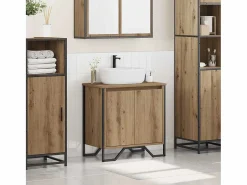 vidaxl Conjunto De Baño|Gabinete de Lavabo para Baño Roble artesanal 60 x 35 x 60 cm
