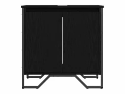 vidaxl Gabinete de Lavabo para Baño Roble 60 x 35 x 60 cm Negro Sale