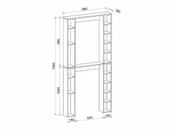 Gabinete de lavadora Tinoli^VCM New