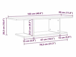 Gabinete de TV Marrón 103 x 30 x 26.5 cm Madera contrachapada^Clicnbuy New
