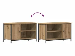 Clicnbuy Gabinete de TV Roble artisan 80 x 40 x 50 cm Marru00f3n Best