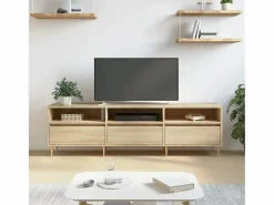 Garden Furniture Mueble Tv|Galax Mueble de TV madera contrachapada roble Sonoma 150x30x44,5 cm