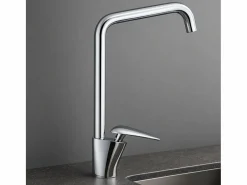 Essebagno Grifo|Galet Grifo mezclador para lavabo con caño cromado y maneta cromada