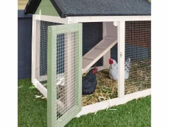 Sweeek Cama De Animales De Compañía|Gallinero de madera con corral para 3 gallinas