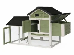 Sweeek Cama De Animales De Compañía|Gallinero de madera con corral para 3 gallinas